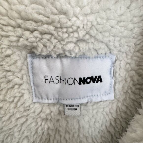 FASHION NOVA jacket | Swept You Off Your Feet Denim Coat | Medium Wash | large - Picture 8 of 14